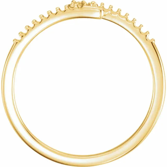 14K Stackable Ring Mounting