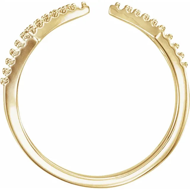 10K 1 mm Round Geometric Ring Mounting