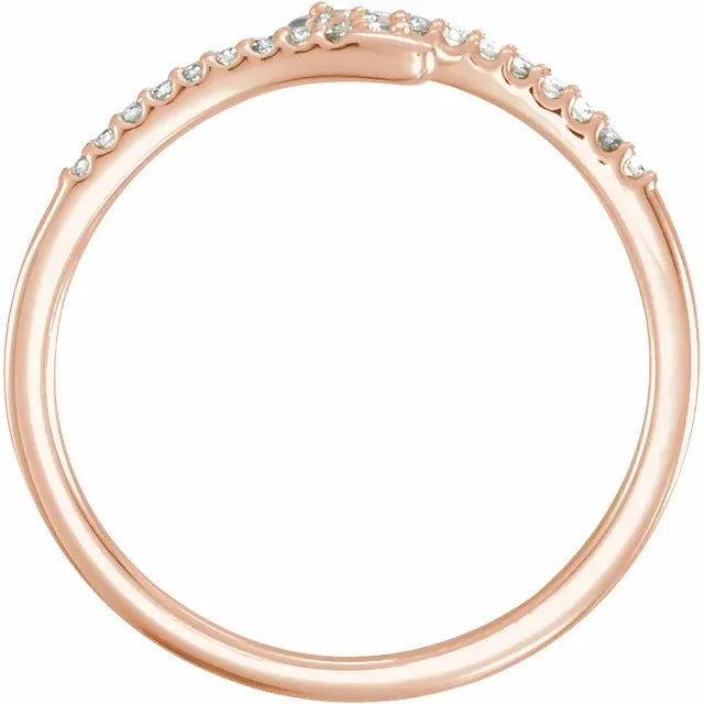 14K 1/8 CTW Natural Diamond Stackable Ring