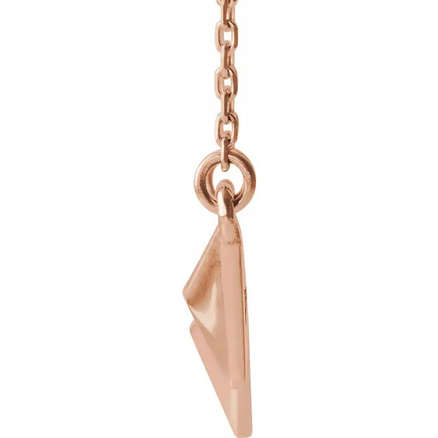 Three Pyramid Pendant Necklace 16-18 Inches