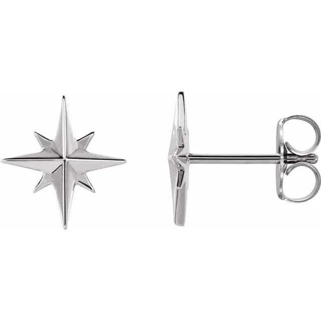 14K Star Earrings