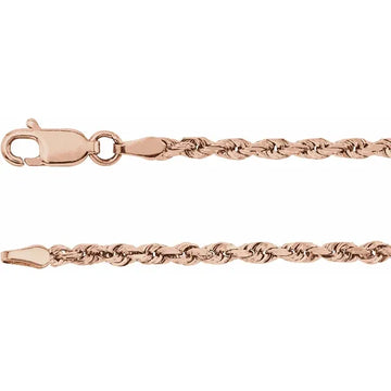 Diamond Cut Rope Chain 2.5mm