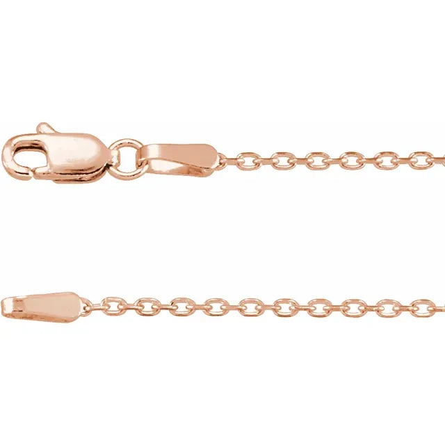Diamond Cut Cable Chain 1.4mm
