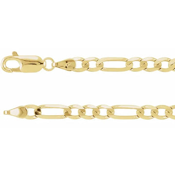 Diamond Cut  Figaro Chain 4.0mm