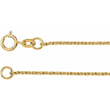 Twisted Wheat Chain 1.0mm