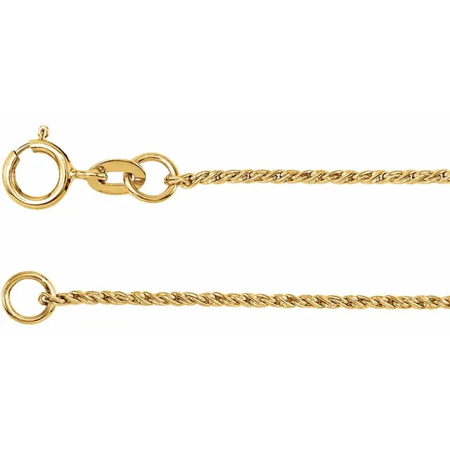 Twisted Wheat Chain 1.0mm