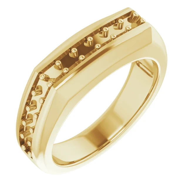 14K 2.5 mm Round Ring Mounting