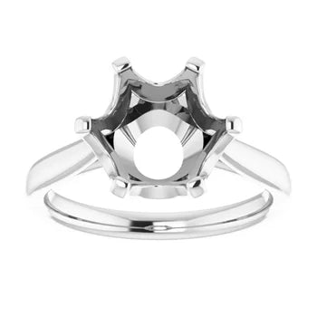Round Solitaire Engagement Ring Mounting