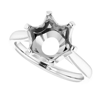 Round Solitaire Engagement Ring Mounting