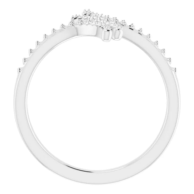 14K Bypass Ring Mounting