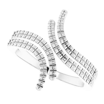 14K Bypass Ring Mounting