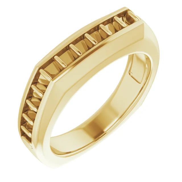 14K 2.5 mm Square Ring Mounting