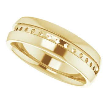 14K 2.25 mm Round Band Mounting