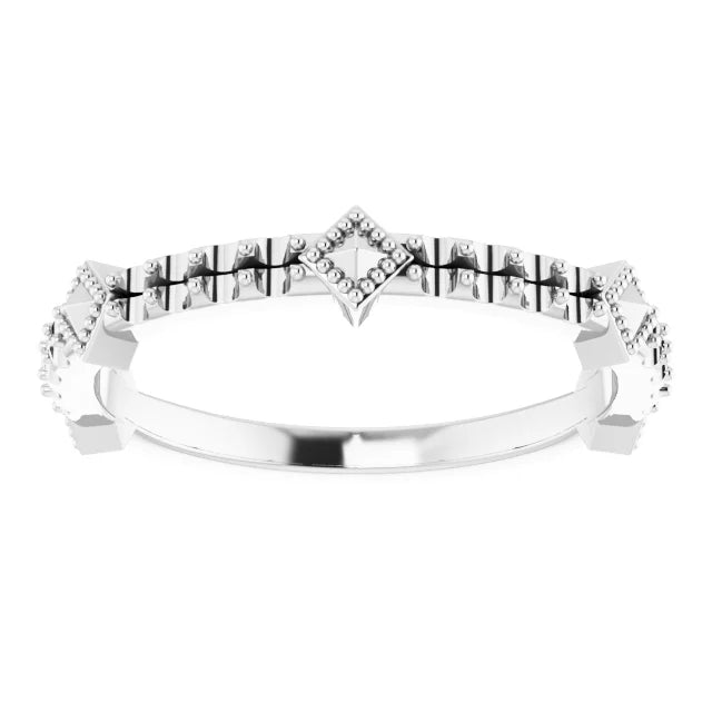 14K Yellow Accented Stackable Ring Mounting