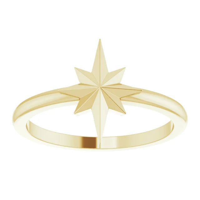 14K Starburst Ring