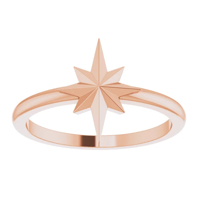 14K Starburst Ring