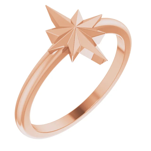 14K Starburst Ring
