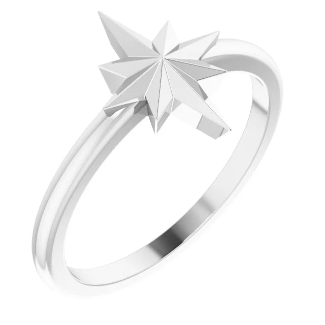14K Starburst Ring