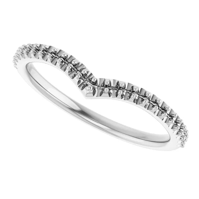 14K 1.3 mm Round Contour Band Mounting