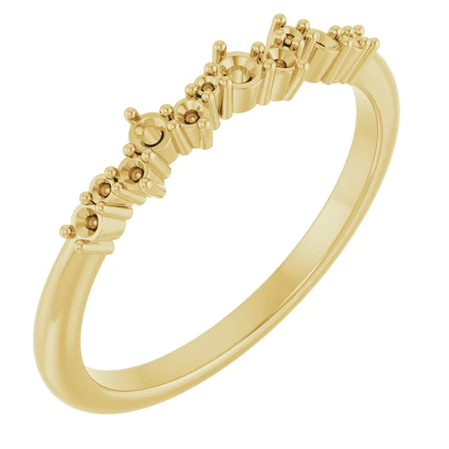 14K Stackable Ring Mounting