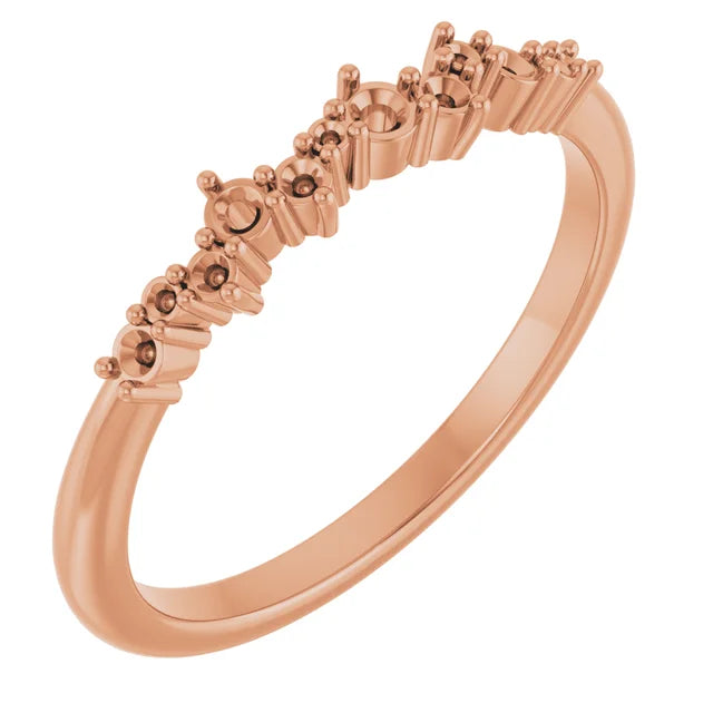 14K Stackable Ring Mounting