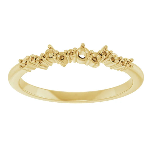 14K Stackable Ring Mounting