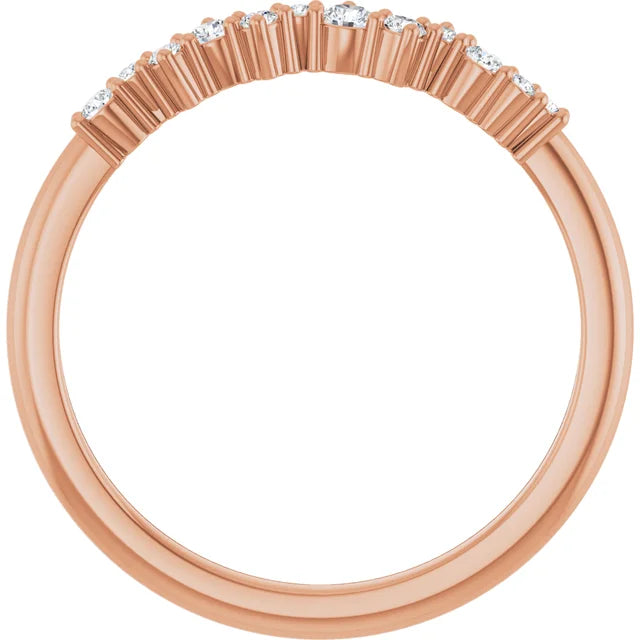 Petite Sprinkled Diamond Band Ring