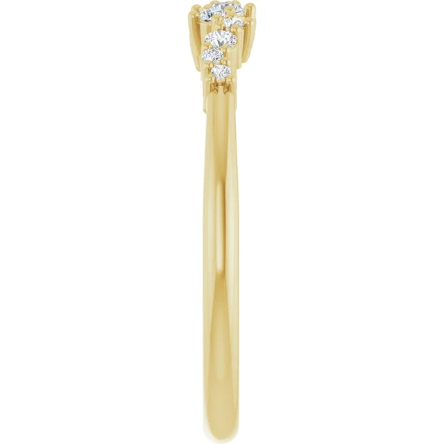 Petite Sprinkled Diamond Band Ring