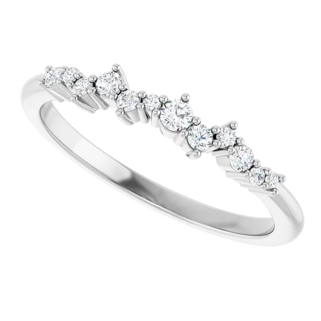 Petite Sprinkled Diamond Band Ring
