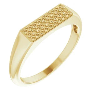 14K Yellow Ring Mounting