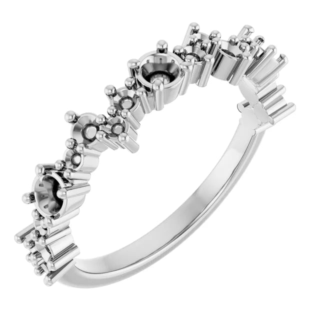 14K 3 mm Round Anniversary Band Mounting