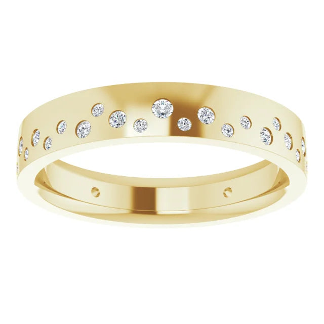 Diamond Bezel Edge Eternity Band Ring