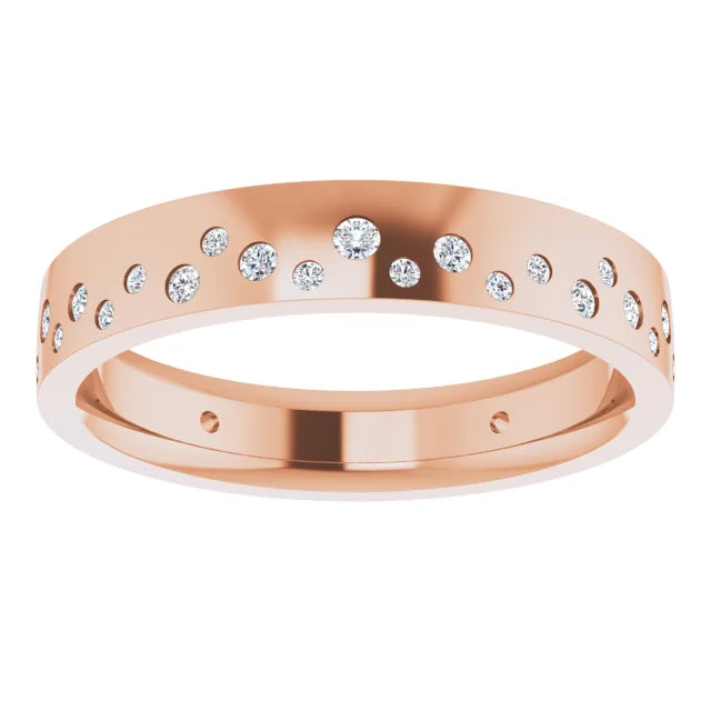 Diamond Bezel Edge Eternity Band Ring