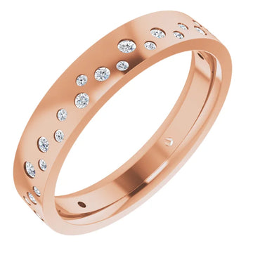 Diamond Bezel Edge Eternity Band Ring