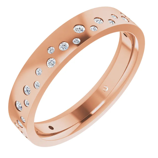 Diamond Bezel Edge Eternity Band Ring