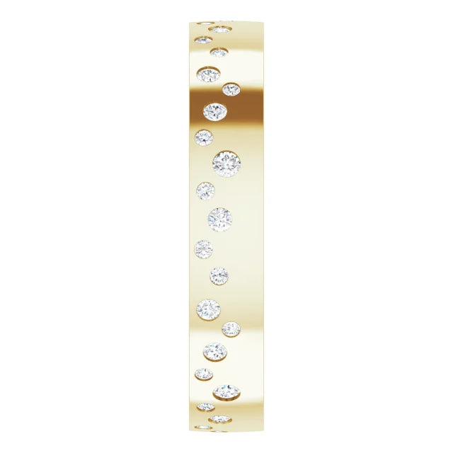 Diamond Bezel Edge Eternity Band Ring