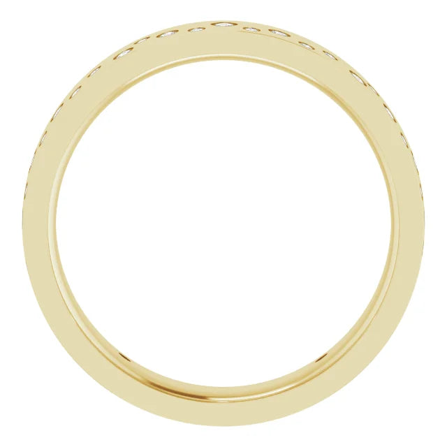 Diamond Bezel Edge Eternity Band Ring