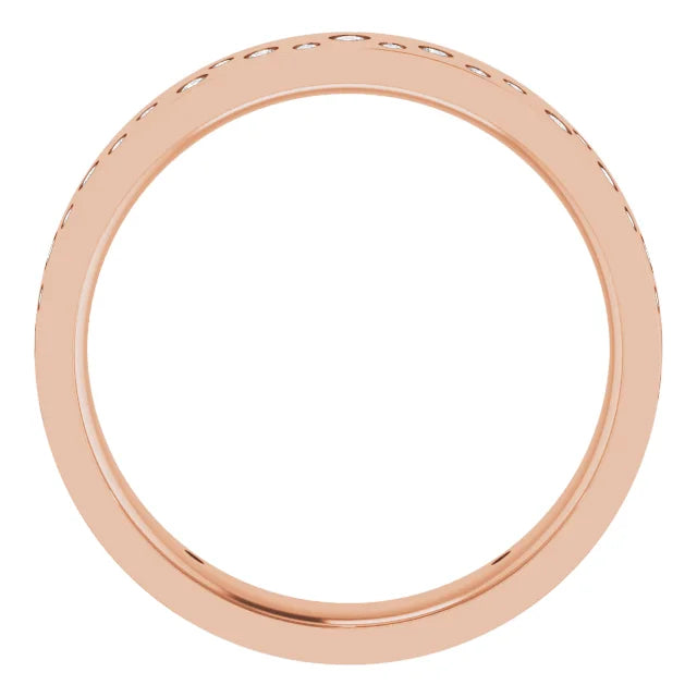 Diamond Bezel Edge Eternity Band Ring