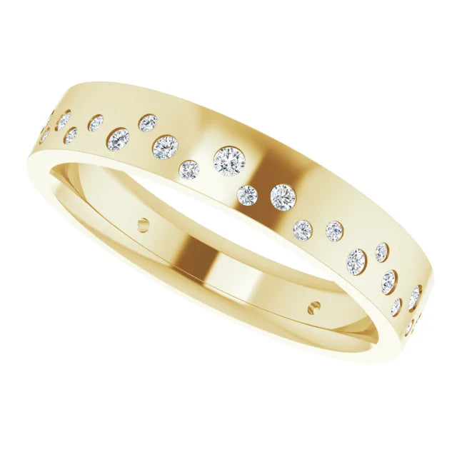 Diamond Bezel Edge Eternity Band Ring