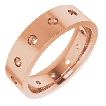 14K 2.5 mm Round Band Mounting