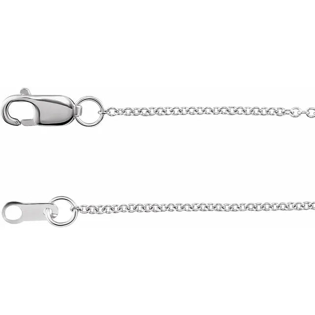 Crescent Moon and Stars Station Pendant Necklace 18 Inches