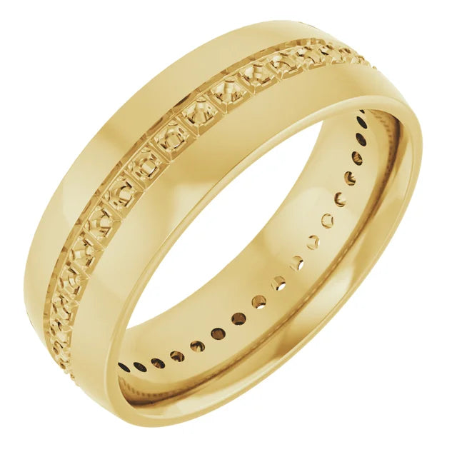 14K Yellow 1.5 mm Round Band Mounting