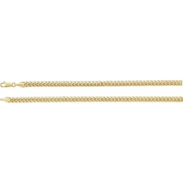 14K 5 mm Miami Cuban Curb 18" Chain