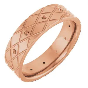 14K 1.3 mm Round Band Mounting