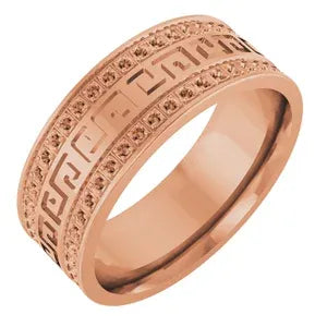 14K 8 mm Band Mounting Size 10