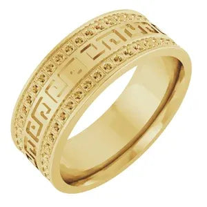 14K 8 mm Band Mounting Size 10