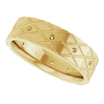 14K 1.3 mm Round Band Mounting