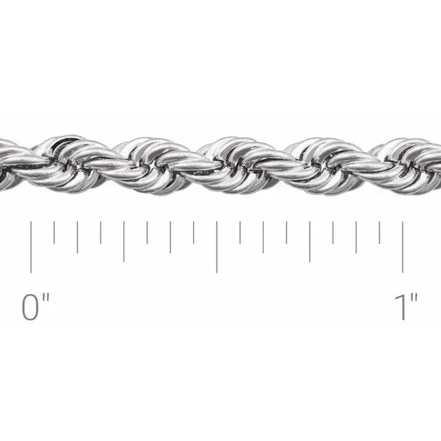 14K 4 mm Rope Chain