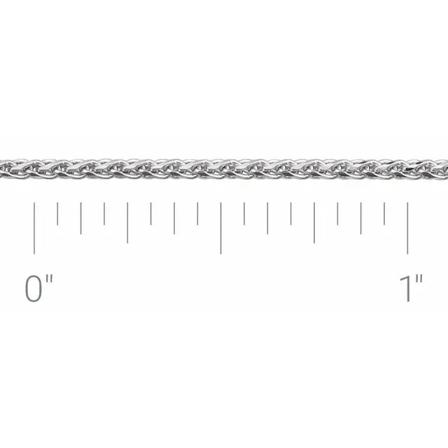 14K 1.5 mm Diamond-Cut Wheat Chain