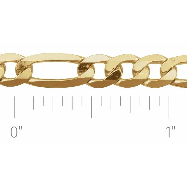 14K 5.5 mm Figaro Chain